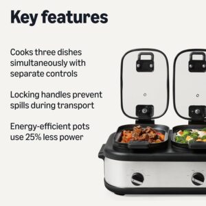 Amazon Basics Triple Slow Cooker