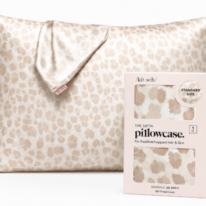 Kitsch Leopard Satin Pillowcase, Standard Size