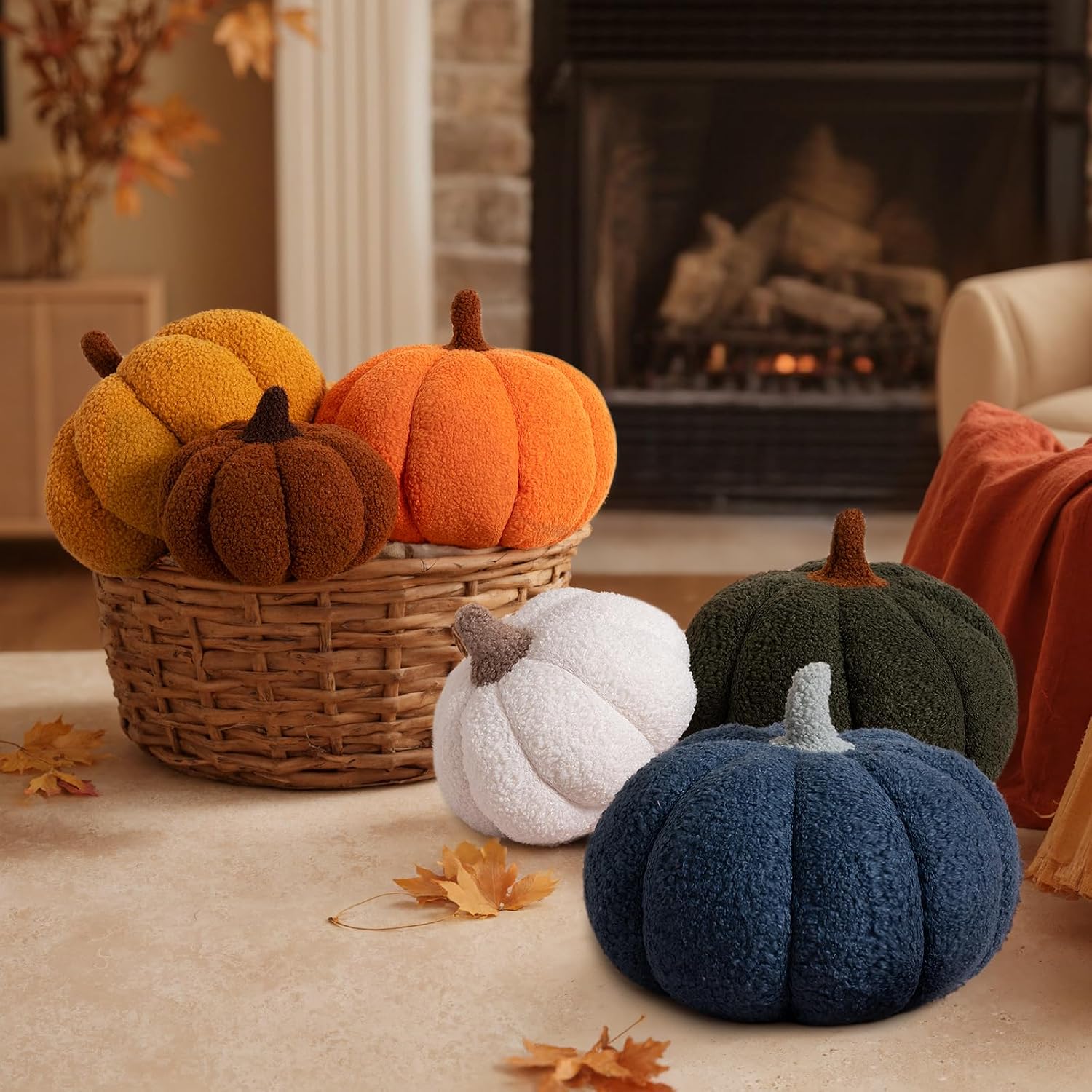 Fall Pumpkin Throw Pillows Set of 2 - Image 5