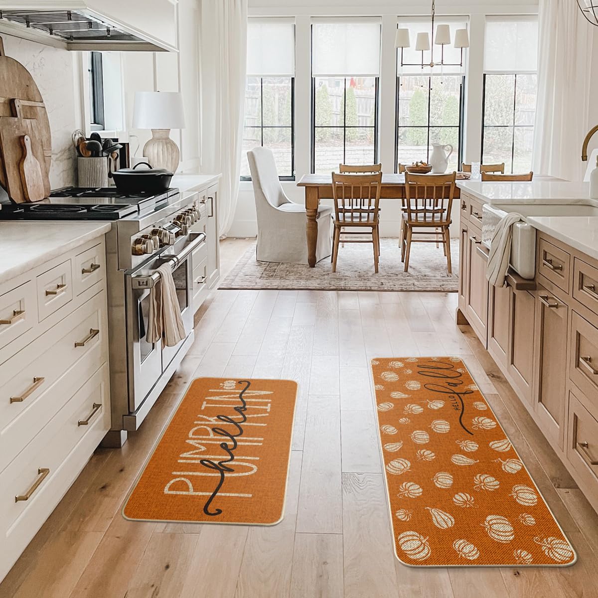 Hello Pumpkin Fall Kitchen Mat Set - Image 7