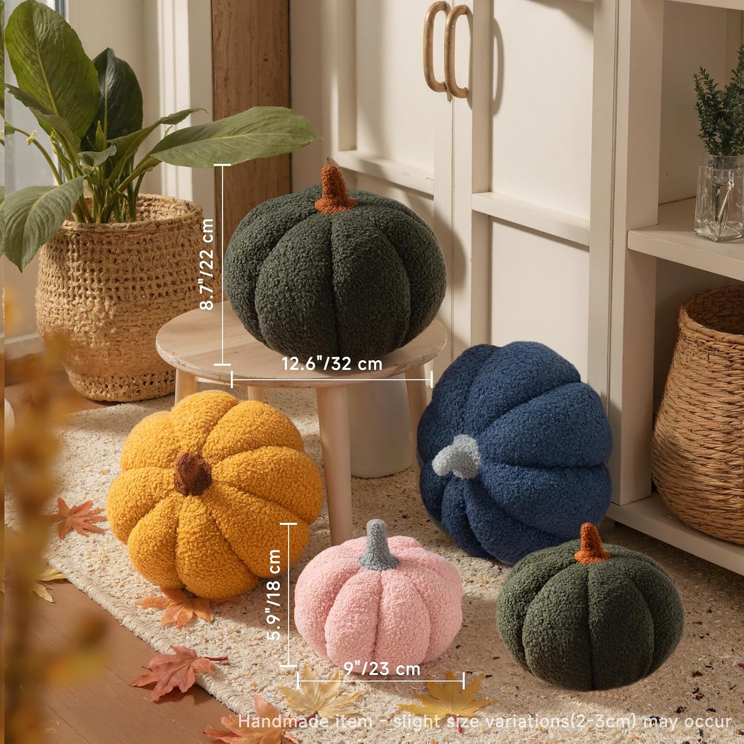 Fall Pumpkin Throw Pillows Set of 2 - Image 6