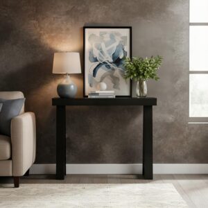Plank+Beam Solid Wood Console Table, 36 Inch, Sofa Table, Narrow Entryway Table for Hallway